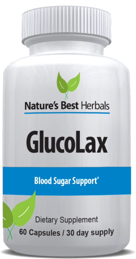 GlucoLax blood sugar control supplement from Nature's Best Herbals